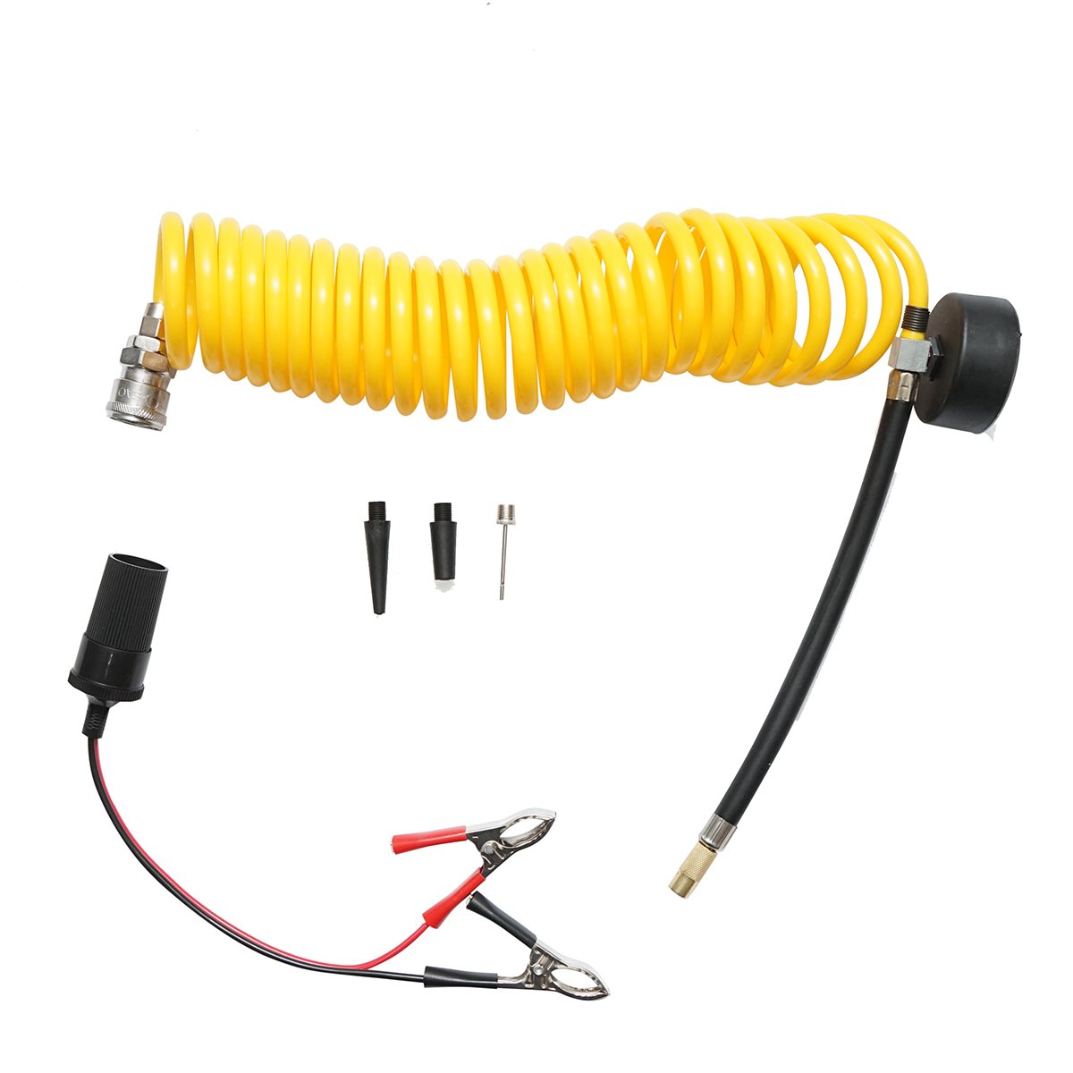 Compresor aer umflat roti 12V, 150PSI, 85l/min, 2 cilindrii, cablu 3m pentru priza bricheta auto